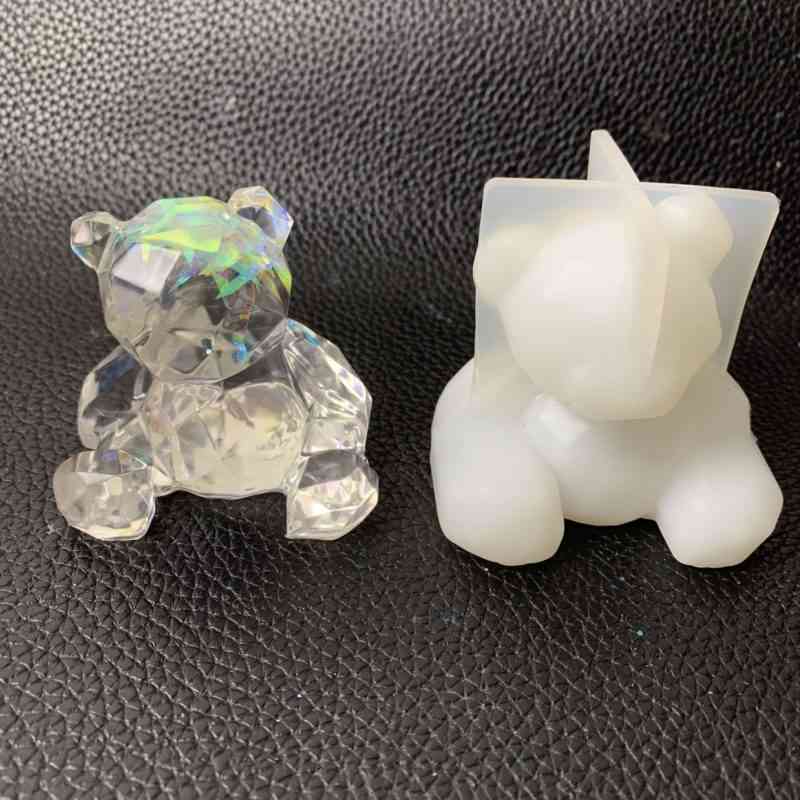 Силиконовая форма для свечей – медведь