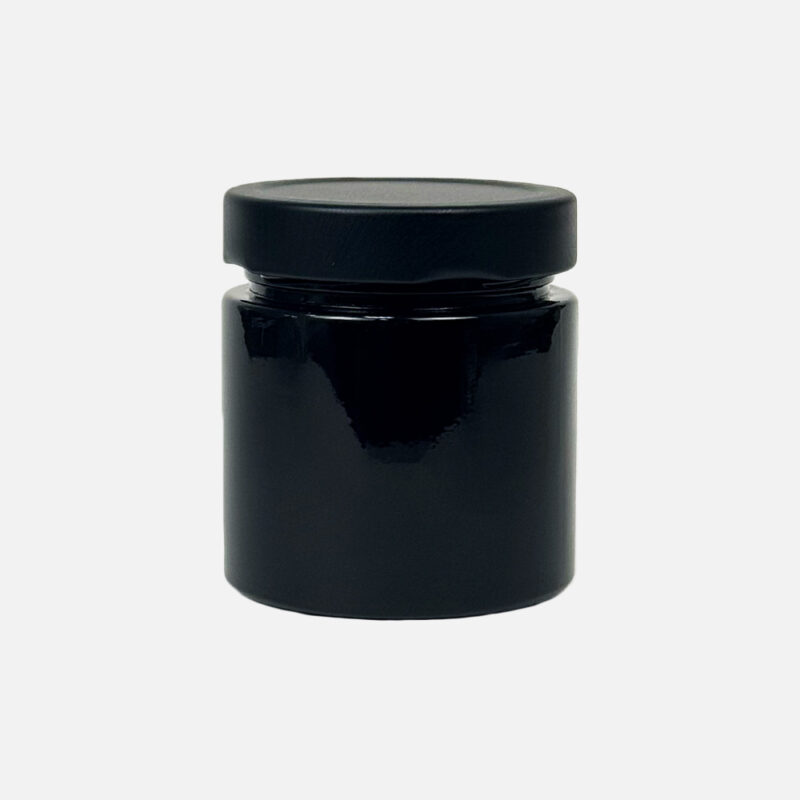 black gloss jar with matt lid black gloss jar with matt lid