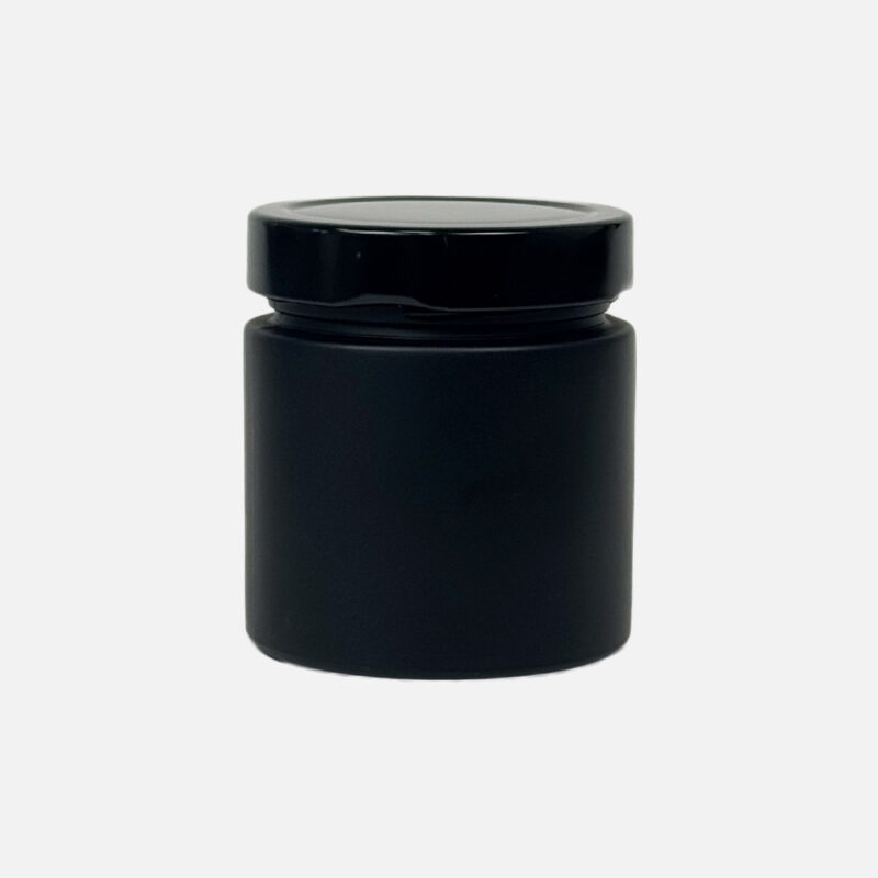 black matt jar with black gloss lid black matt jar with black gloss lid