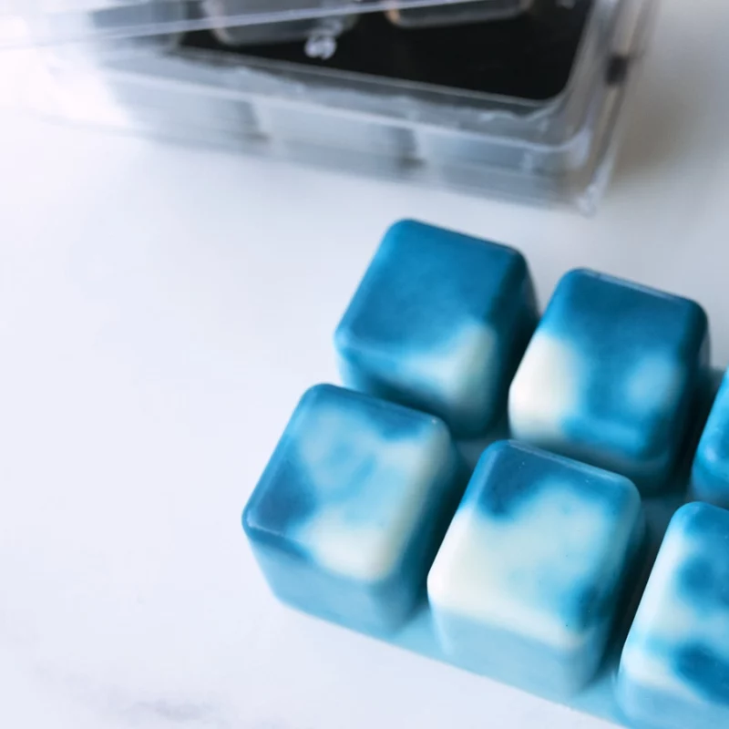 Как сделать восковые плитки с окрашиванием tie-dye