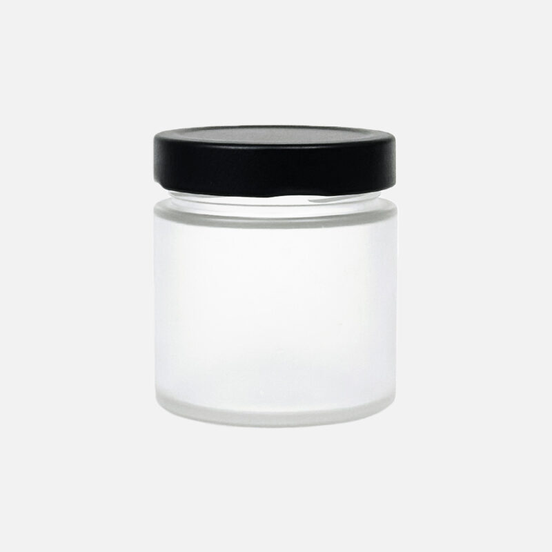 matt jar with black matt lid 200ml matt jar with black matt lid 200ml