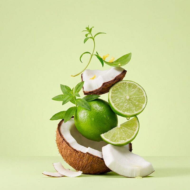 coconut, lime, basil coconut, lime, basil
